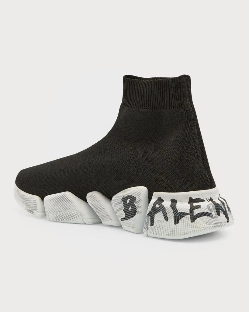 Balenciaga Speed 2.0 Graffiti Recycled Knit Sneakers 3