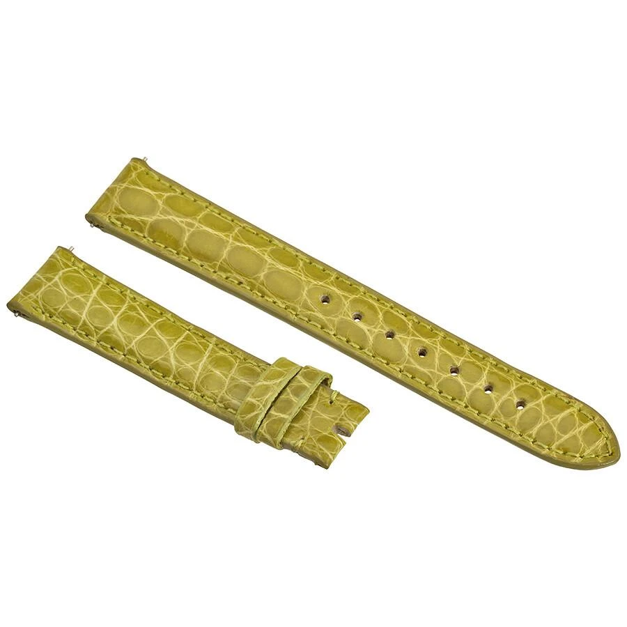 Hadley Roma Hadley Roma Lime Green 16 MM Alligator Leather Strap 1