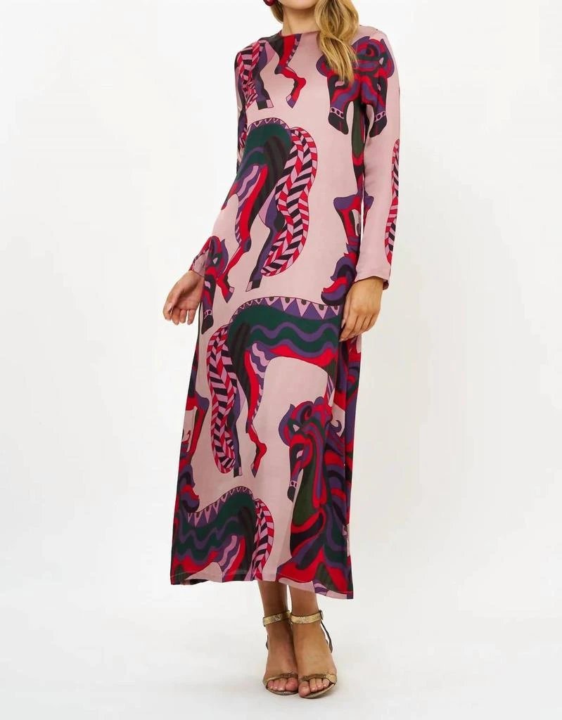 Oliphant Oliphant - Long Sleeve Shift Maxi Dress 1