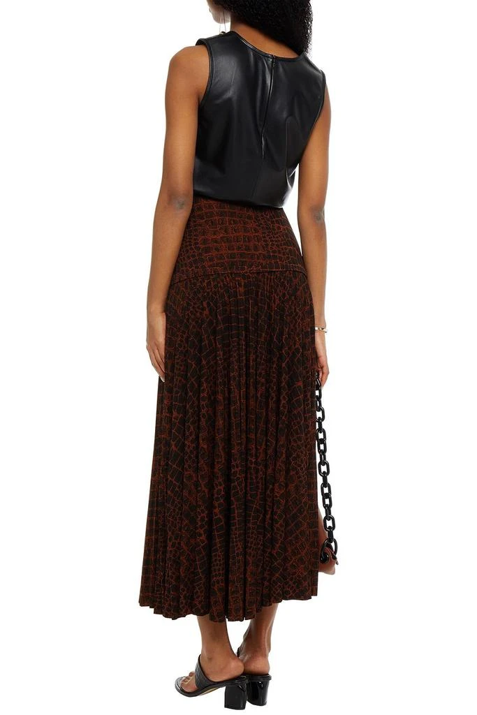 Proenza Schouler Pleated printed jersey maxi skirt 3