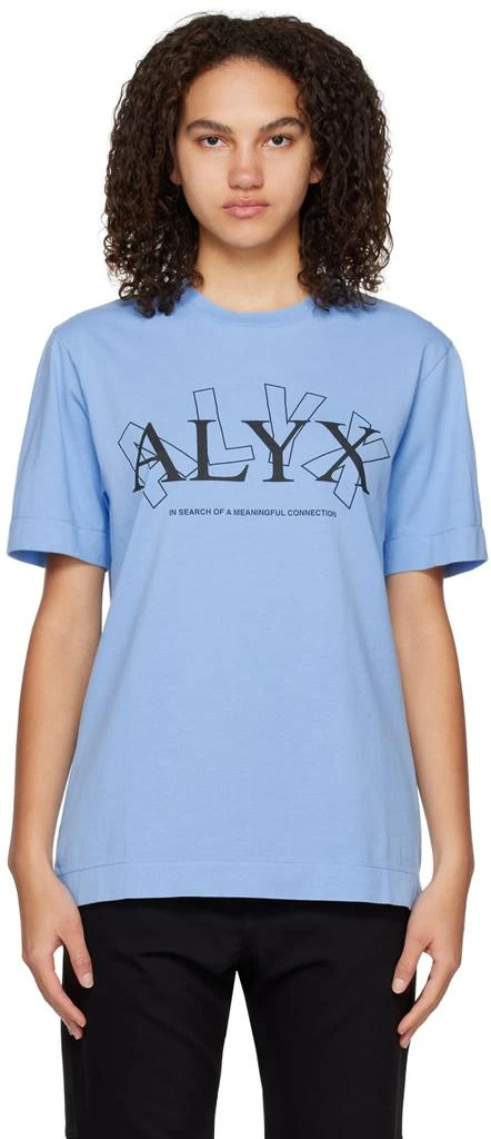 1017 ALYX 9SM Blue 'Meaningful Connection' T-Shirt 1