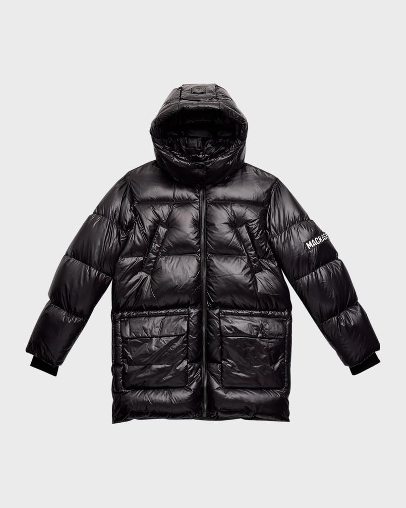 Mackage Kid's Kennie Quilted Logo Jacket, Size 8-14