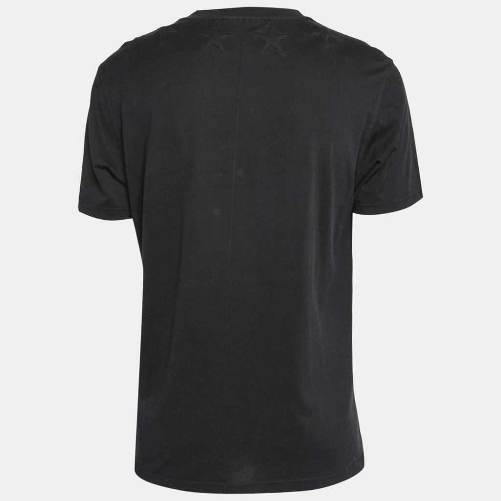 Givenchy Givenchy Black Cotton Star Quilt Detail T-Shirt L 2