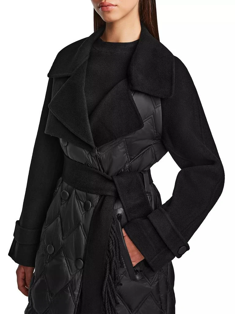 Rudsak Zoe Quilted Double-Breasted Trench Coat 6