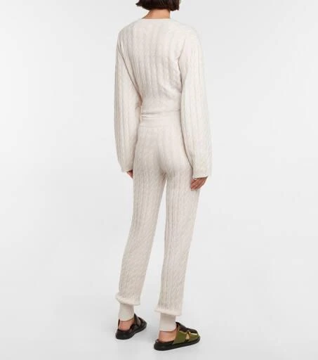 Jardin des Orangers Cable-knit cashmere pants 3