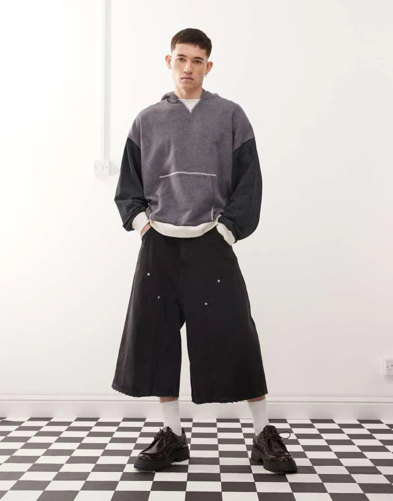 Cheap Monday Cheap Monday x Landon Barker Dunno jorts in black 1