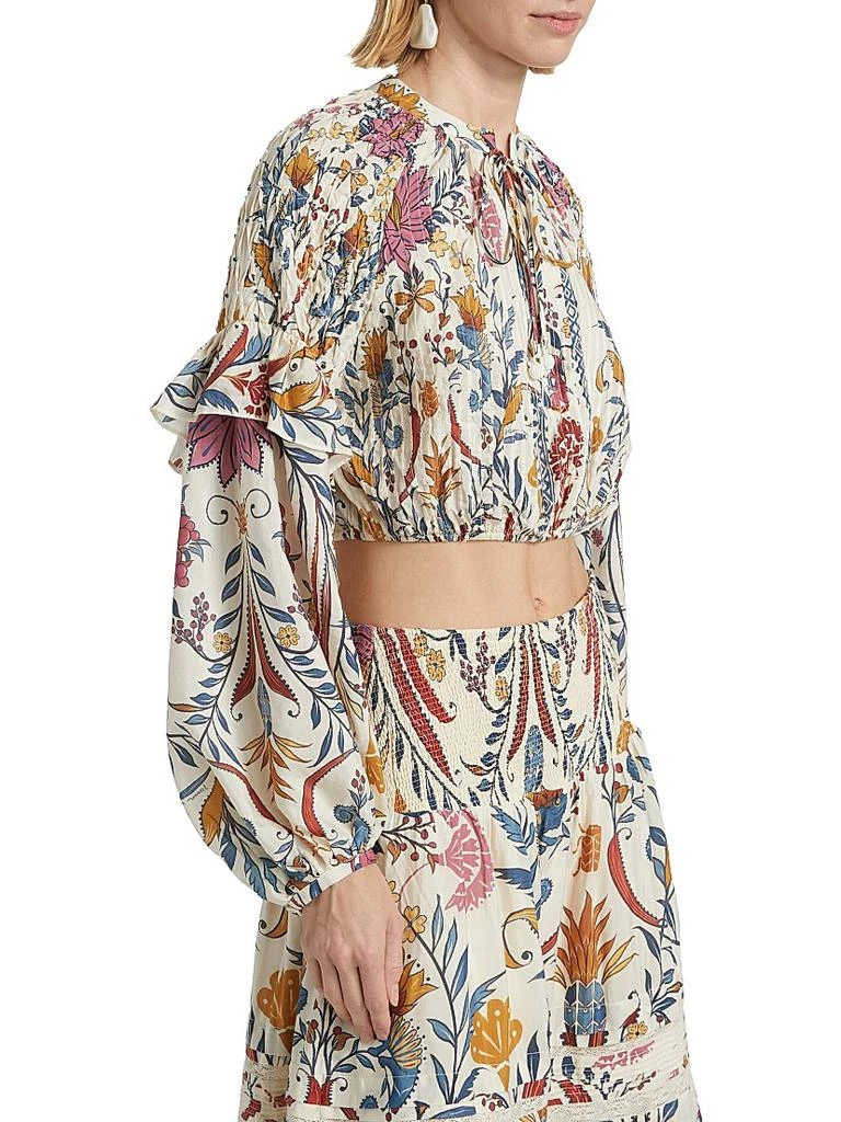 Farm Rio Romantic Lightness Long-Sleeve Blouse 4