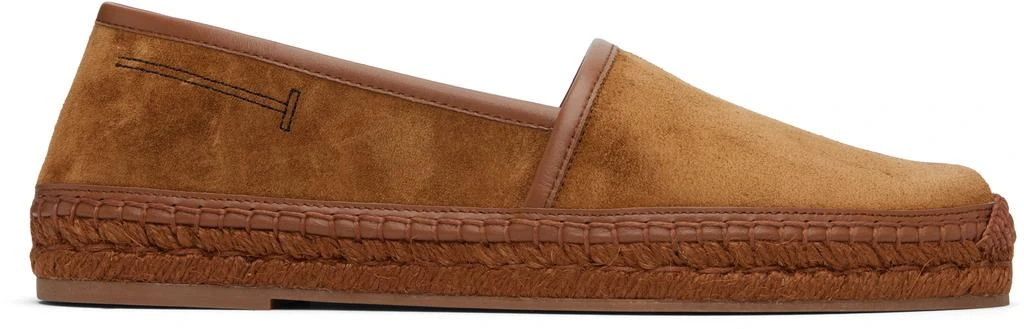 Tom Ford Tan Suede Calf Smooth Calf Espadrilles 1