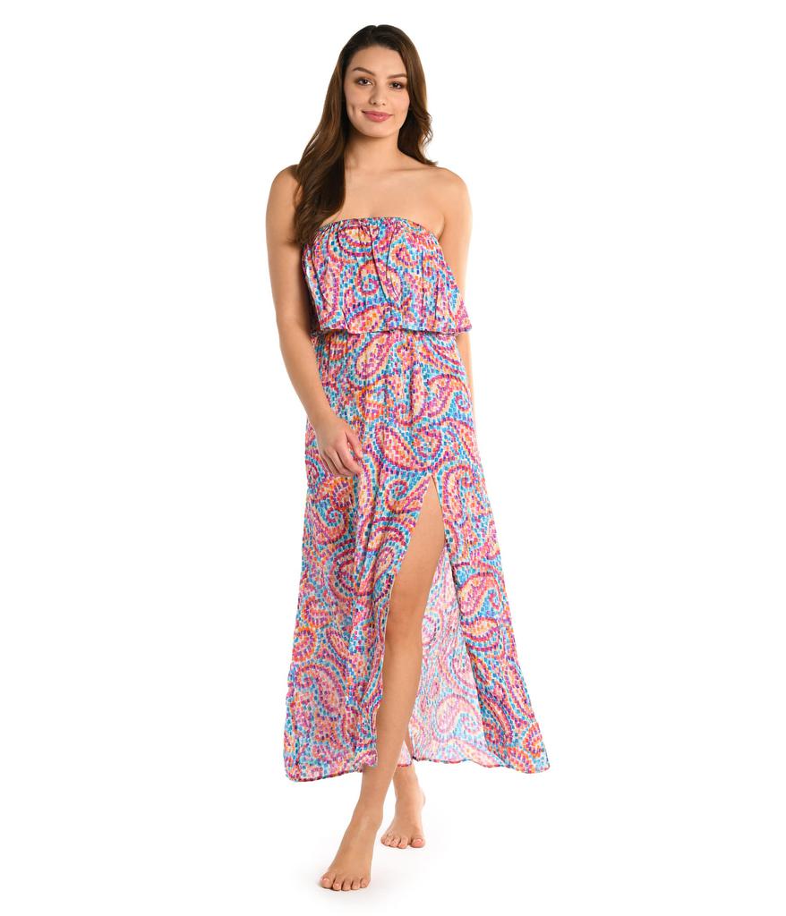 La Blanca Pebble Beach Bandeau Maxi Dress