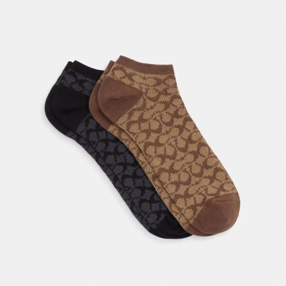 Coach Signature Ankle Socks 1