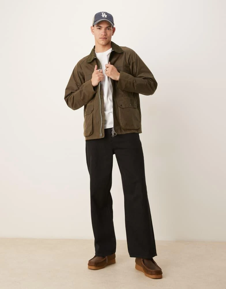 Barbour Barbour Re-engineered Bedale wax jacket in beech 4