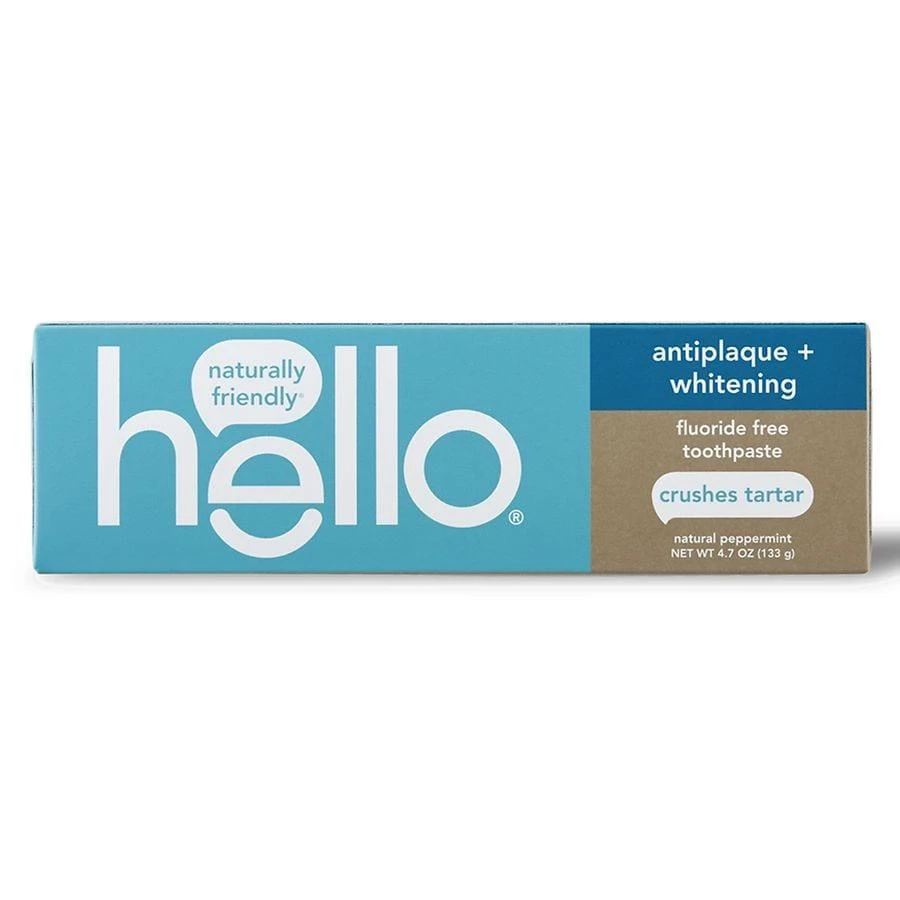 Hello Antiplaque + Whitening Fluoride Free Toothpaste 4