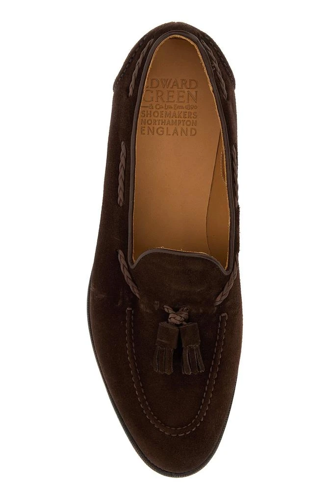 Edward Green Chocolate suede Belgravia loafers 4