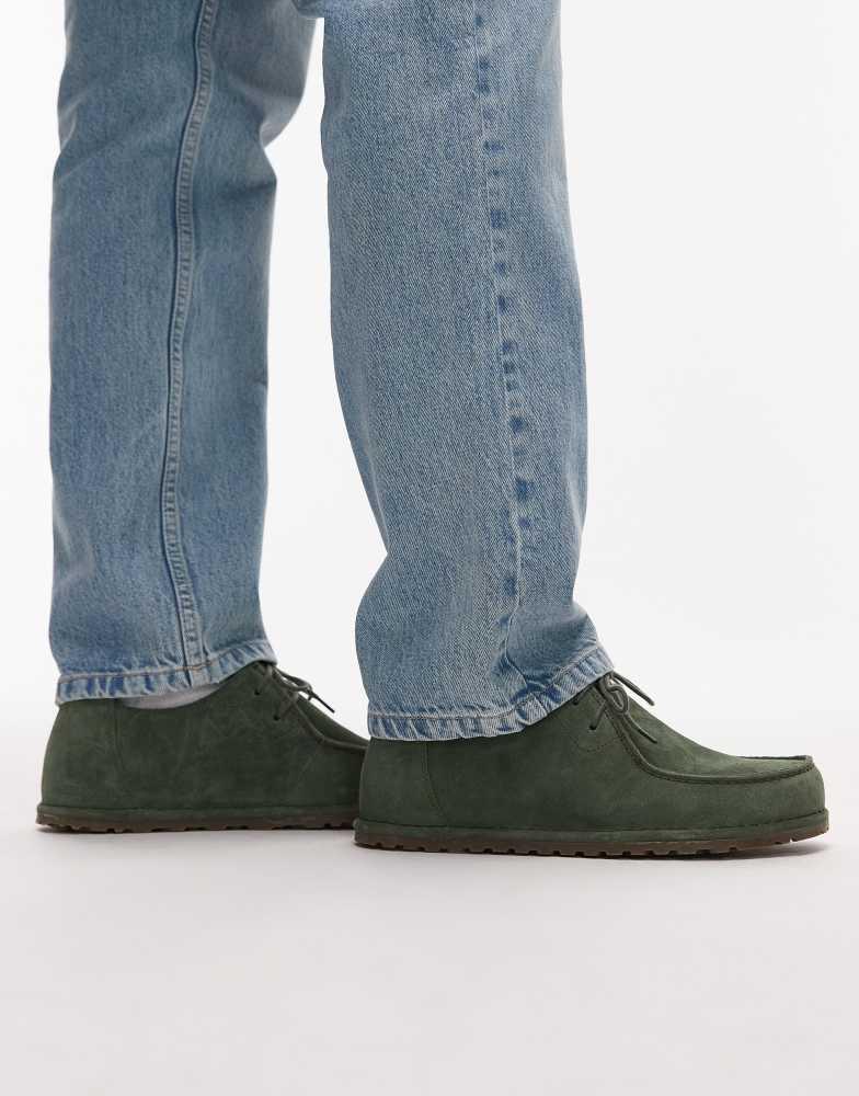 Birkenstock Birkenstock Utti Lace in thyme green suede