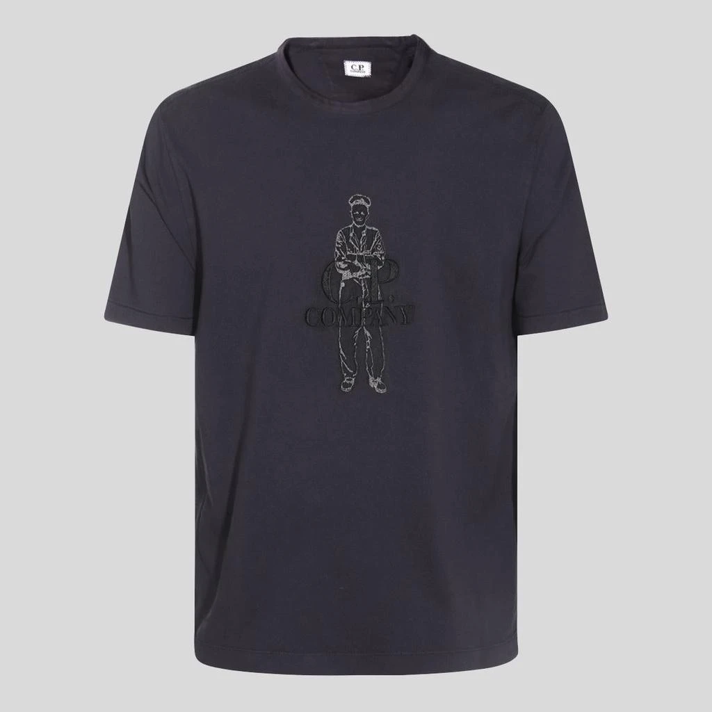 C.P. Company C.P. Company Blue Cotton T-Shirt 1