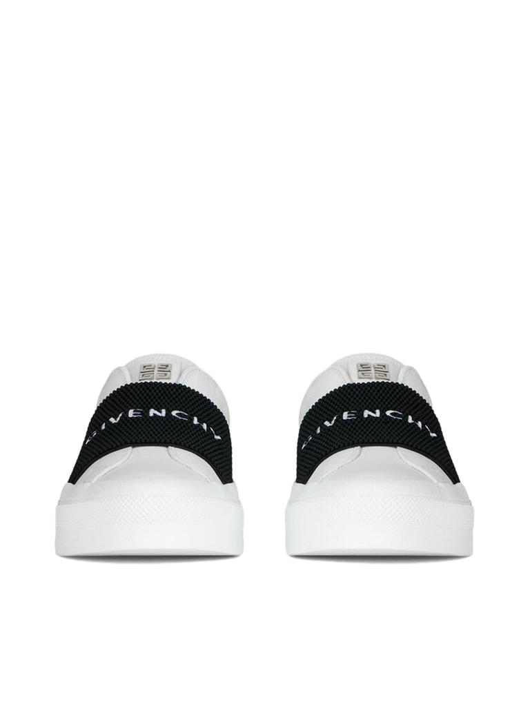 Givenchy SNEAKERS IN LEATHER WITH GIVENCHY WEBBING