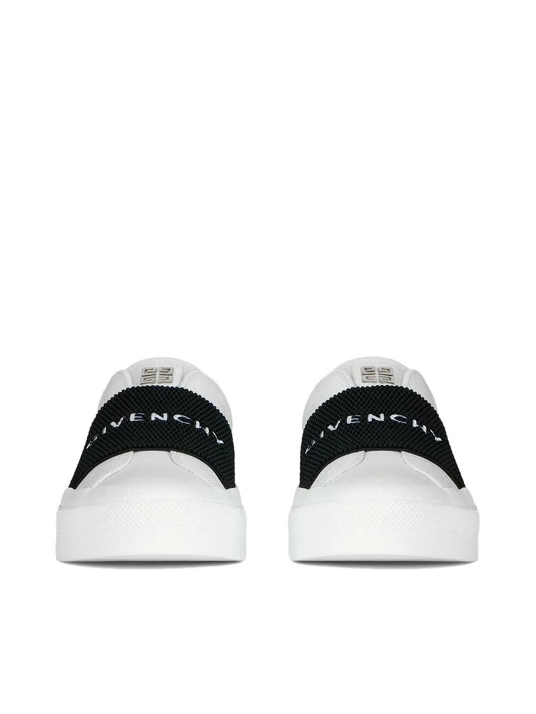 Givenchy SNEAKERS IN LEATHER WITH GIVENCHY WEBBING 2