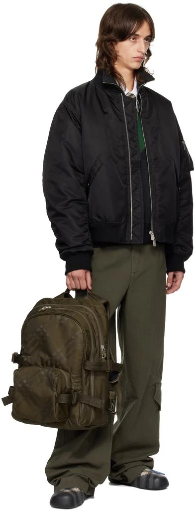 Burberry Brown Check Backpack 4