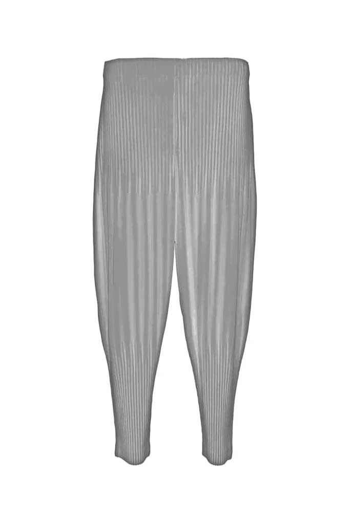Homme Plissé Issey Miyake Pleated Design Jogger Pants with Tapered Fit