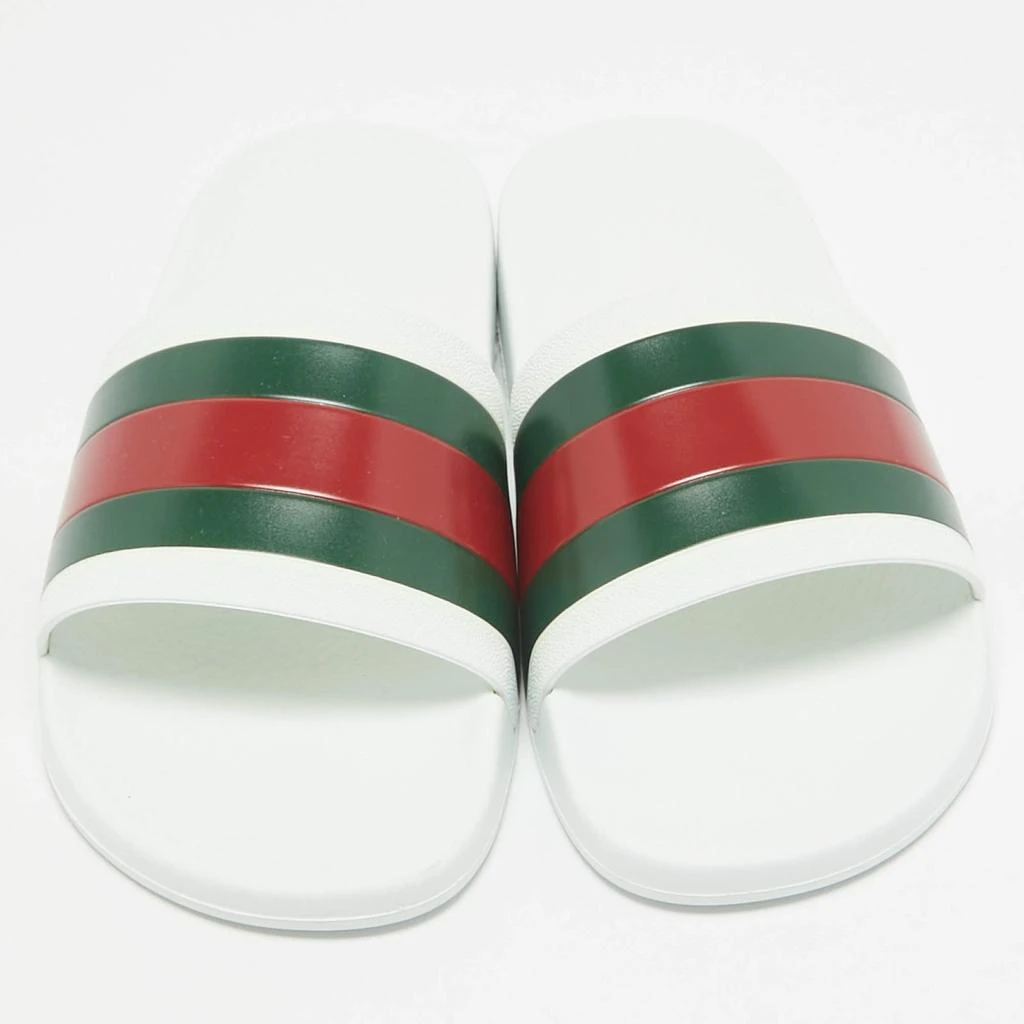 Gucci Gucci White Rubber Pursuit 72 Pool Slides Size 44 3