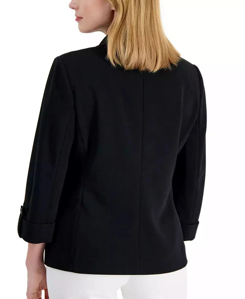 AK Anne Klein Petite 3/4-Sleeve One-Button Blazer 2