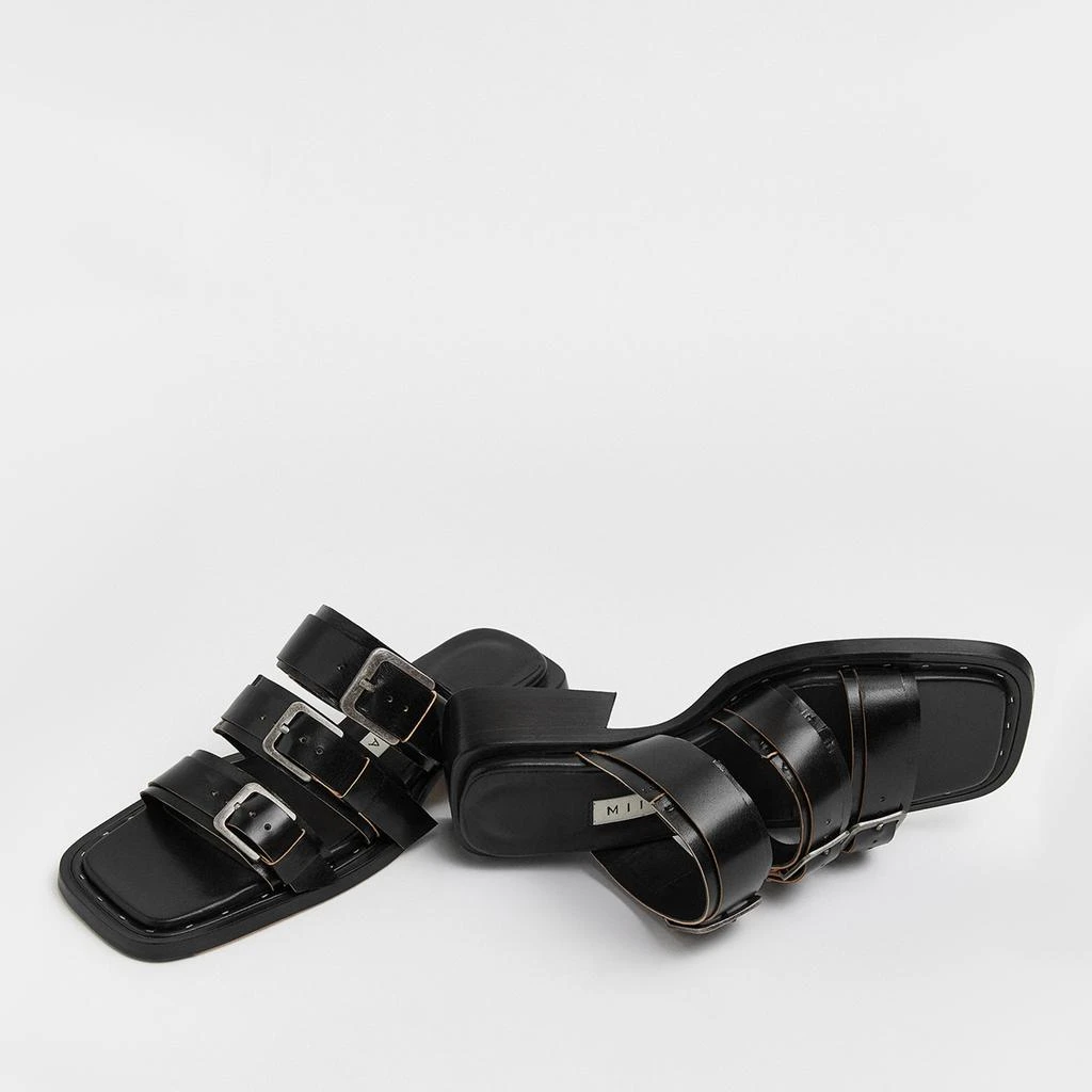 MIISTA Women's Lordette Leather Block Heeled Sandals 2