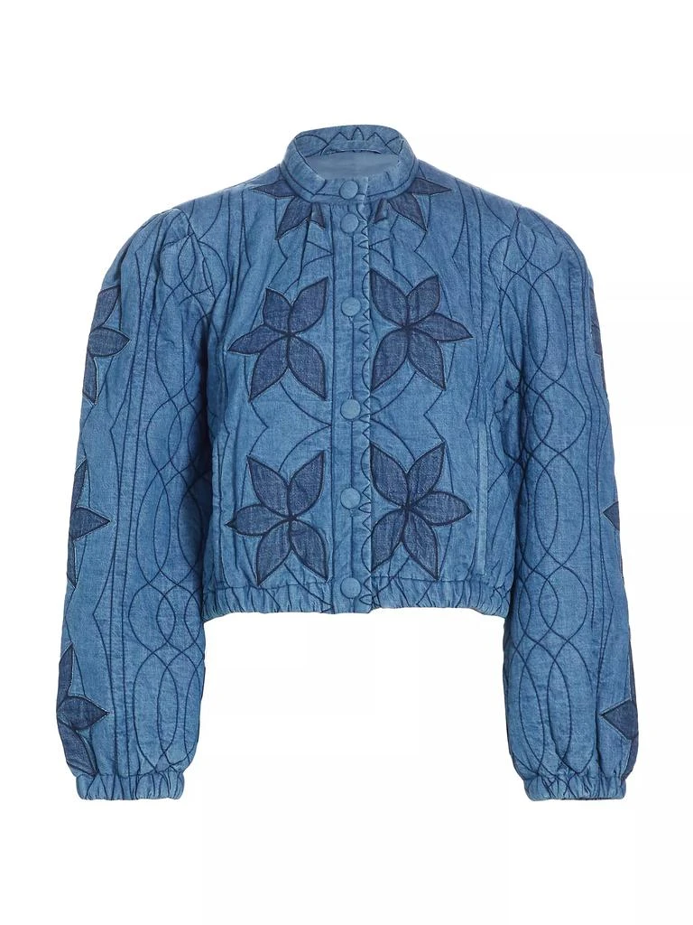 Free People Quinn Cropped Quilted Jacket 1