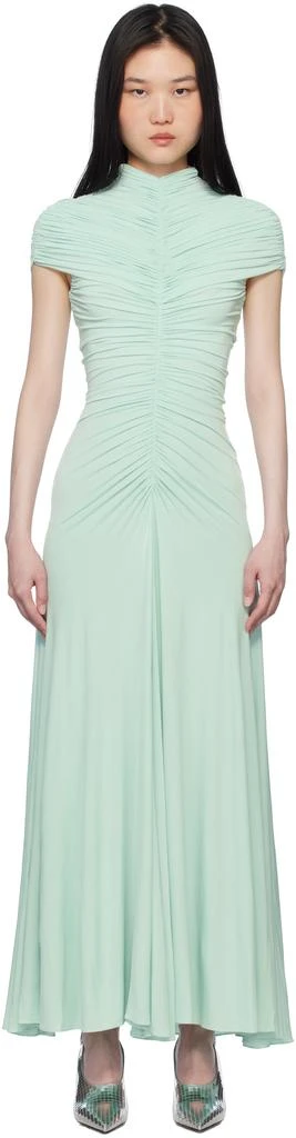 alaia blue dress Alaia Pleated Gown