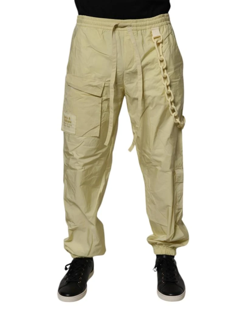 Dolce
Gabbana Nylon Cargo Chain Men Jogger Men
s Pants