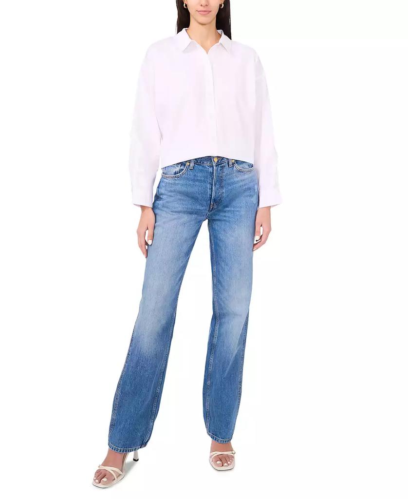 Parker Women's The Amora Ruffle-Trim Button-Front Cotton Shirt