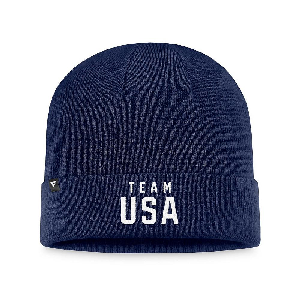 Fanatics Men's Navy Team USA Flag Cuffed Knit Hat