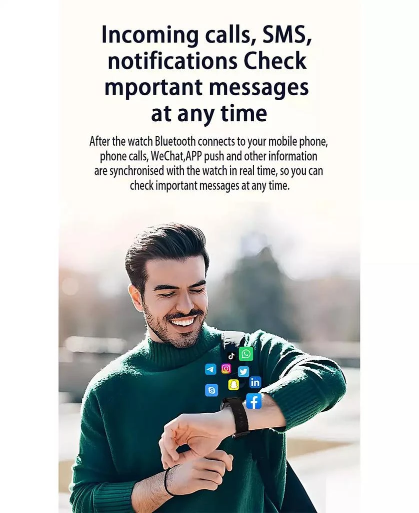 RUXING Smart 1.91'' Smart Watches for Women Men Photography multifunctional With Bluetooth Call, Health Monitoring, IP67 6