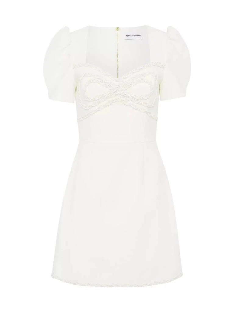 Rebecca Vallance Clarisse Plait-Trimmed Minidress 1