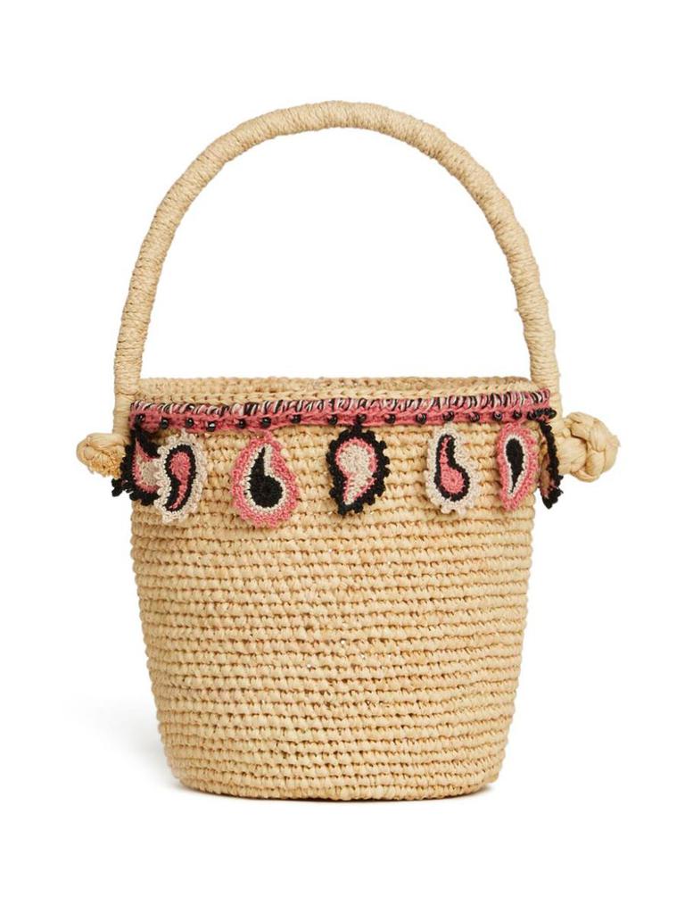 Shop Alanui Icon Palm Leaf Small Tote Bag on Sale at