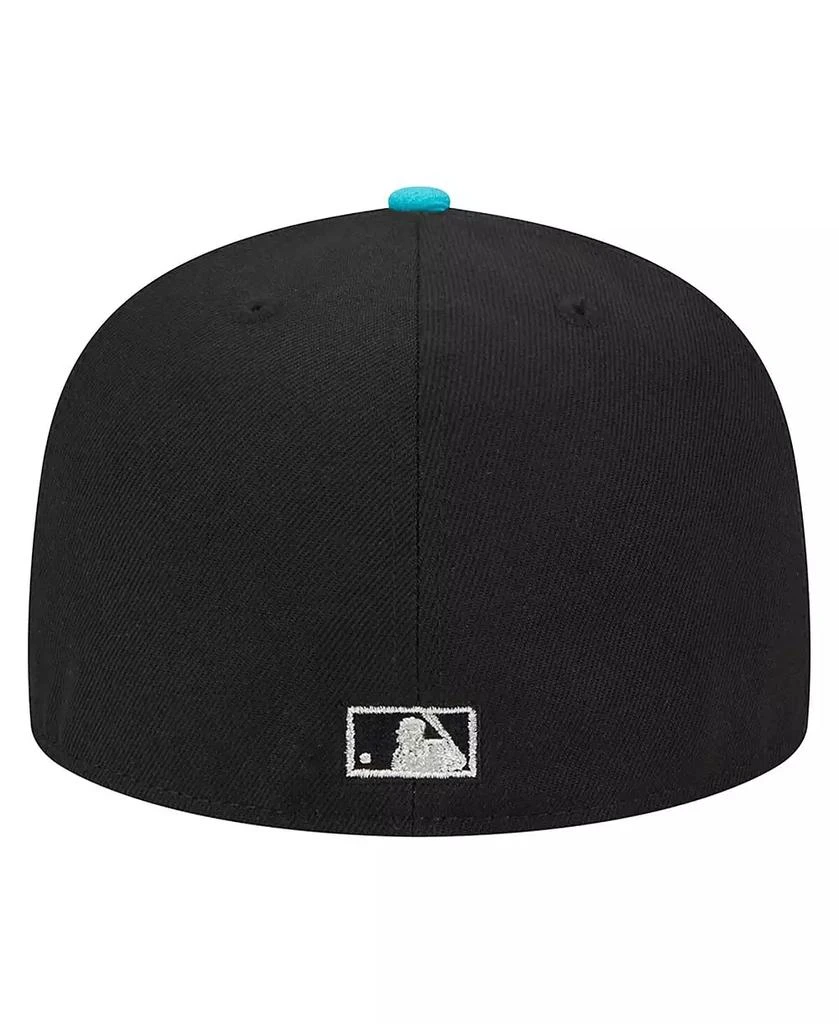 New Era Men's Black Florida Marlins Metallic Camo 59Fifty Fitted Hat 3