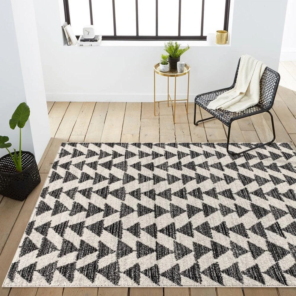 JONATHAN Y Aisha Moroccan Triangle Geometric  Area Rug 2