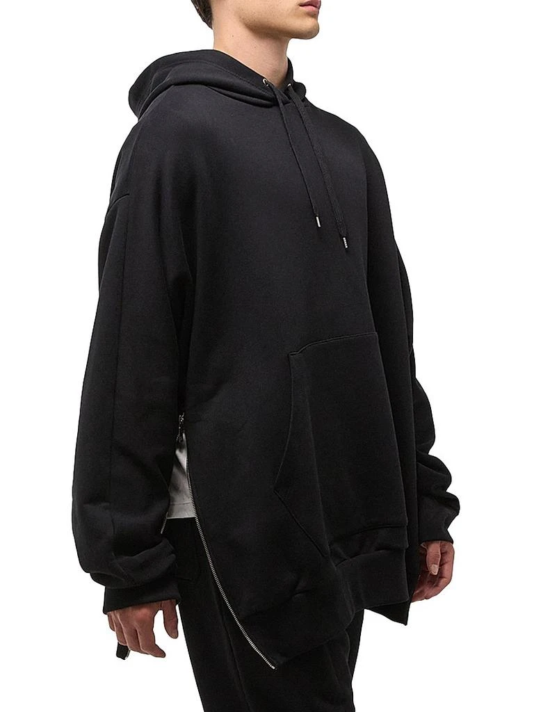 Helmut Lang Mega Logo Zip-Accented Oversized Hoodie 5