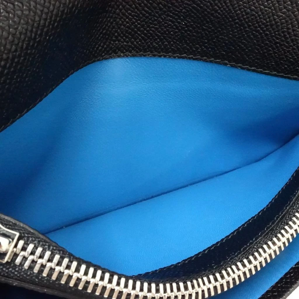 BVLGARI Royal blue Leather Long Wallet (Bi-Fold) (Pre-Owned) 6