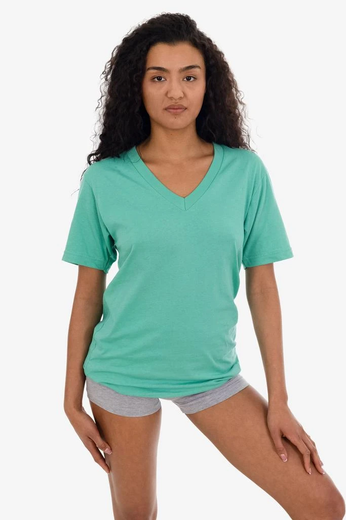 Los Angeles Apparel 24056 - Fine Jersey V-Neck T-Shirt 18