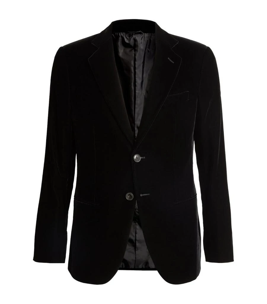 Giorgio Armani Stretch-Velvet Icon George Blazer 1