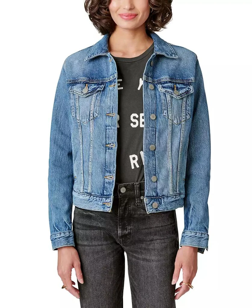 Lucky Brand Women's Tomboy Denim Trucker Jacket 1