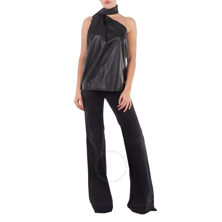 Stella McCartney Black Falabella Cotton Denim Flared Leg Jeans 1