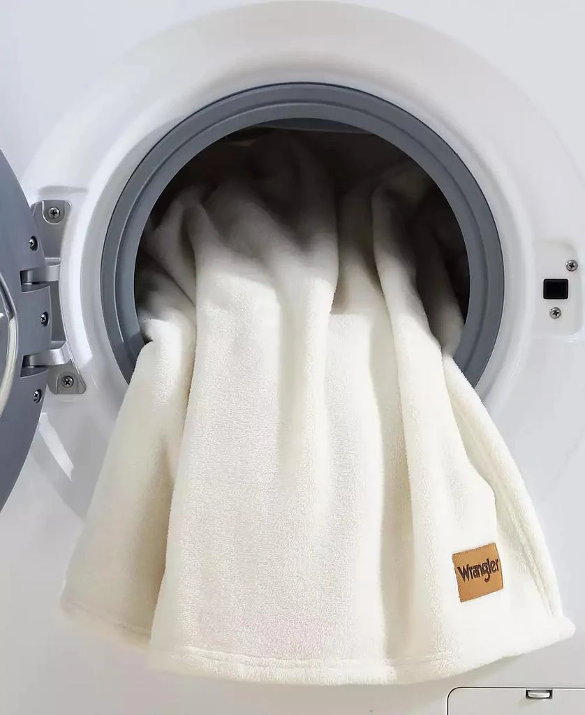Wrangler Solid Ultra Soft Plush Fleece Blanket 6