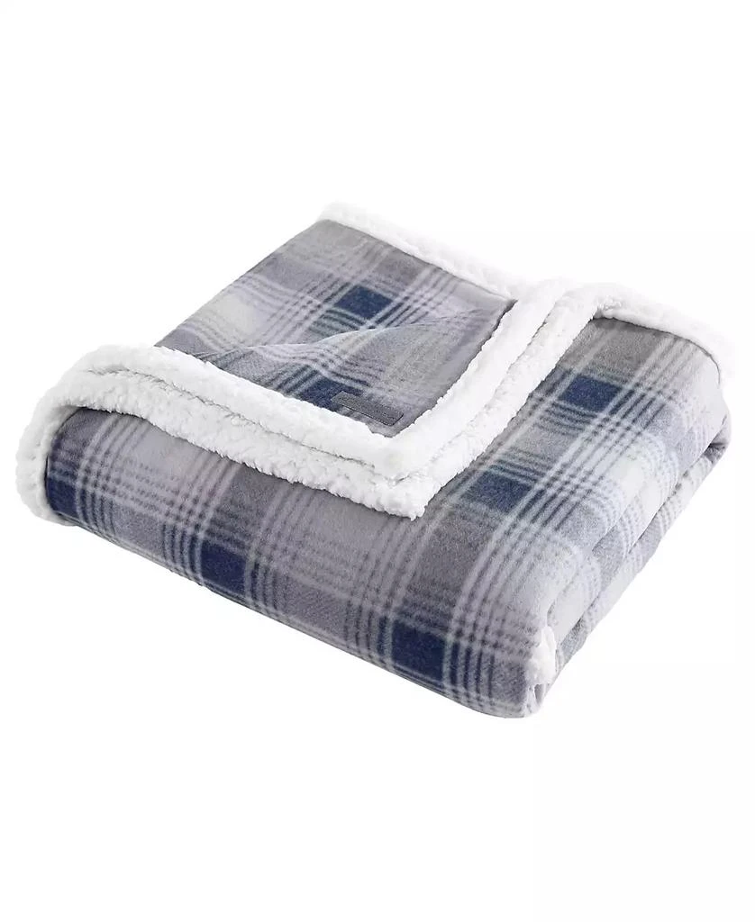 Eddie Bauer Nordic Plaid Ultra Soft Plush Fleece Reversible Oversized Throw, 70" x 50" 5