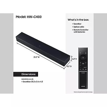 SAMSUNG SAMSUNG C-Series 2.0 Soundbar with Built-in Subwoofer 5