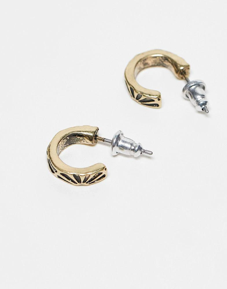 Classics 77 Classics 77 dusk til dawn hoop earrings in gold 4