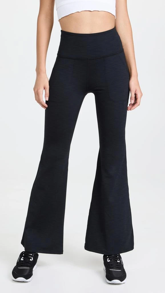 Beyond Yoga Heather Rib All Day Flare Pants 6