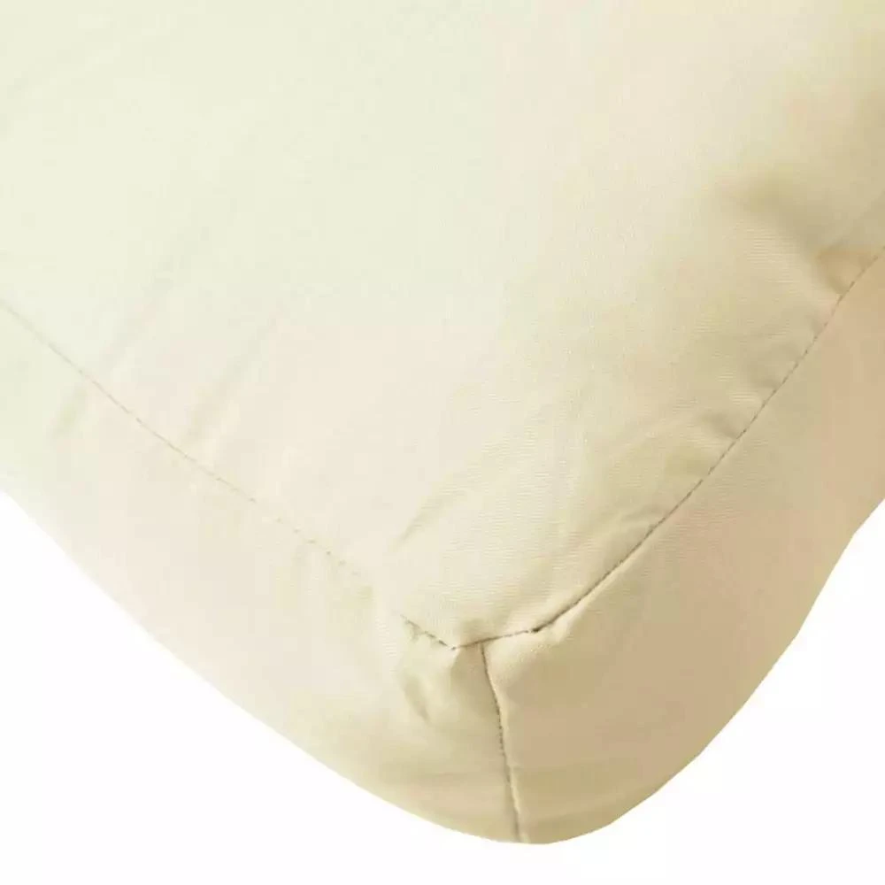 vidaXL Pallet Cushion Set of 2 Cream White 100% Oxford fabric Small 8
