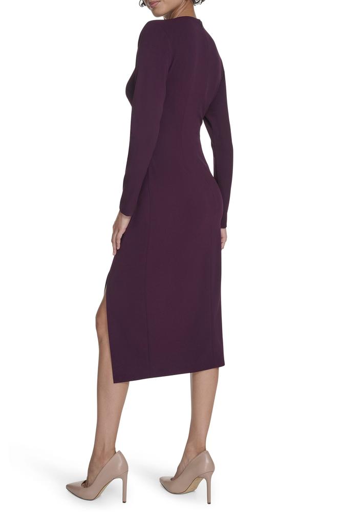 Calvin Klein Knot Waist Midi Sheath Dress