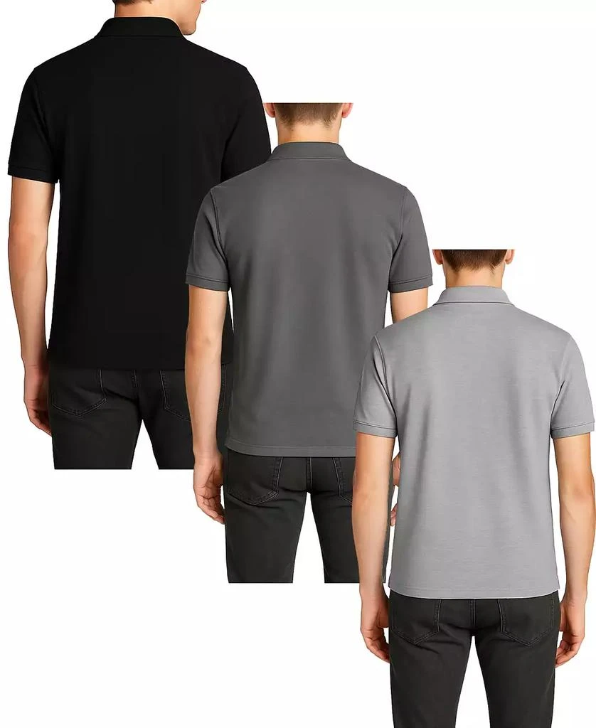 Galaxy By Harvic Men's 3-Pack Polo Avenue Short Sleeve Pique Polo Shirt 3